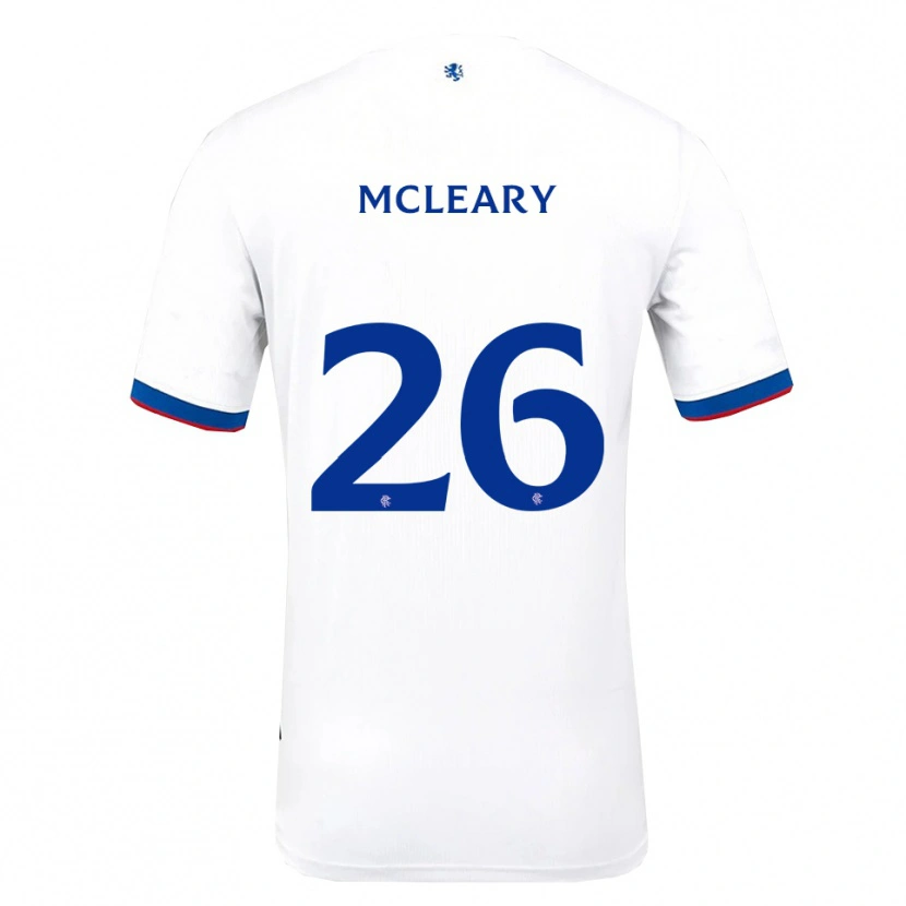Danxen Donna Maglia Jodi Mcleary #26 Bianco Rosso Blu Kit Gara Away 2025/26 Maglietta