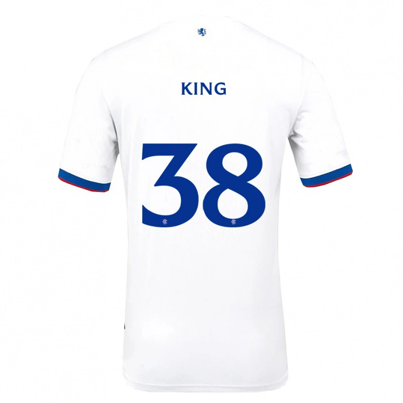 Danxen Donna Maglia Leon King #38 Bianco Rosso Blu Kit Gara Away 2025/26 Maglietta