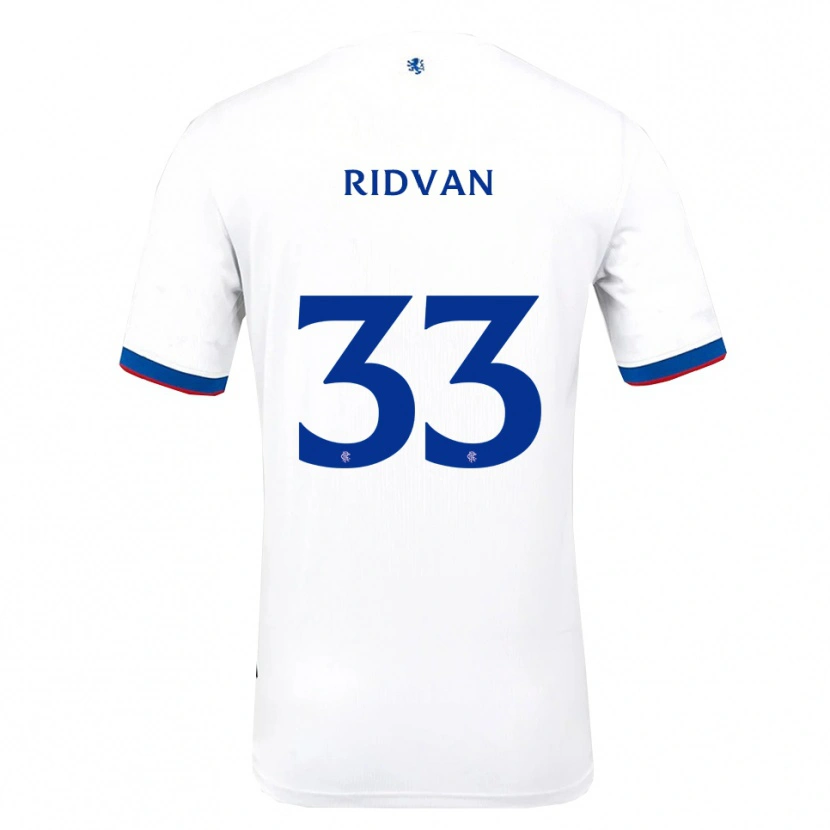 Danxen Donna Maglia Rıdvan Yılmaz #33 Bianco Rosso Blu Kit Gara Away 2025/26 Maglietta