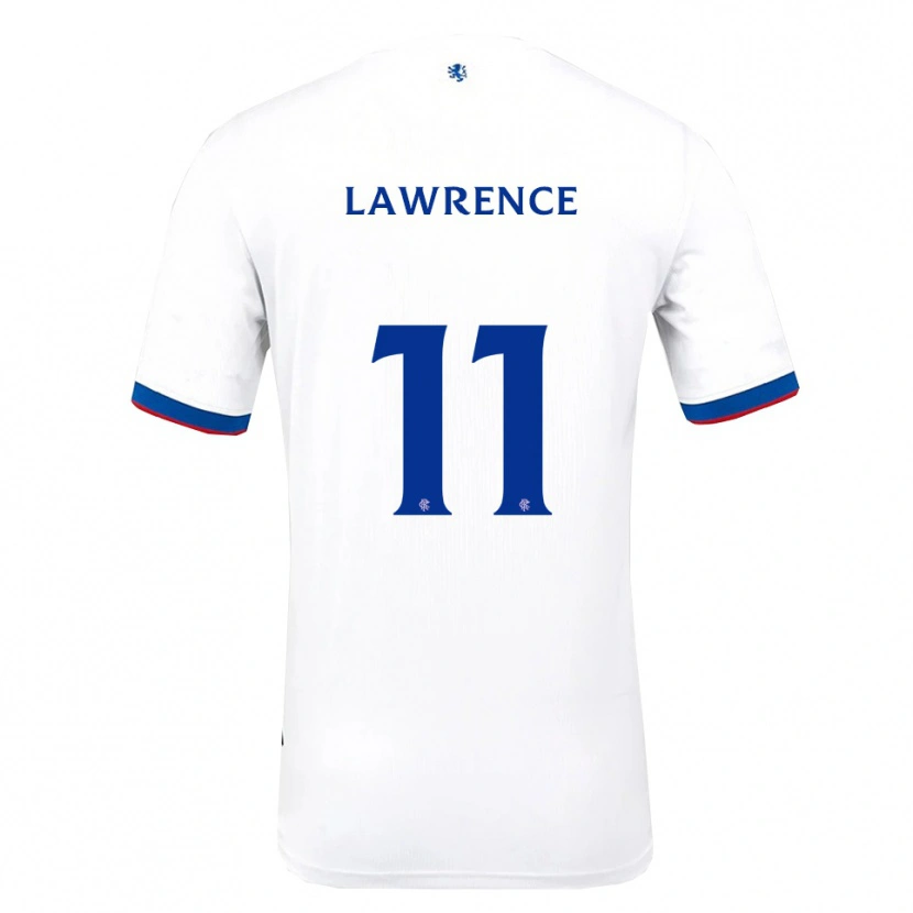 Danxen Donna Maglia Tom Lawrence #11 Bianco Rosso Blu Kit Gara Away 2025/26 Maglietta