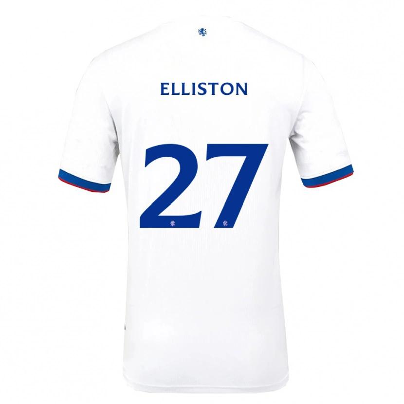 Danxen Donna Maglia Maddie Elliston #27 Bianco Rosso Blu Kit Gara Away 2025/26 Maglietta