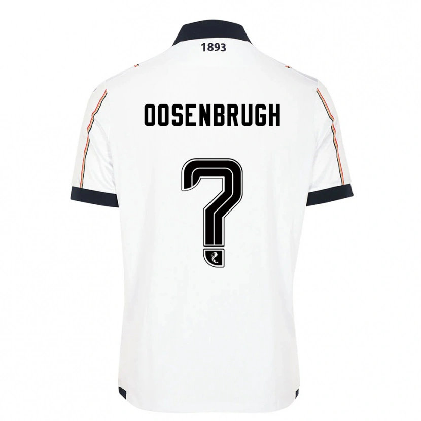 Danxen Donna Maglia Charley Oosenbrugh #0 Bianco Blu Navy Rosso Kit Gara Away 2025/26 Maglietta