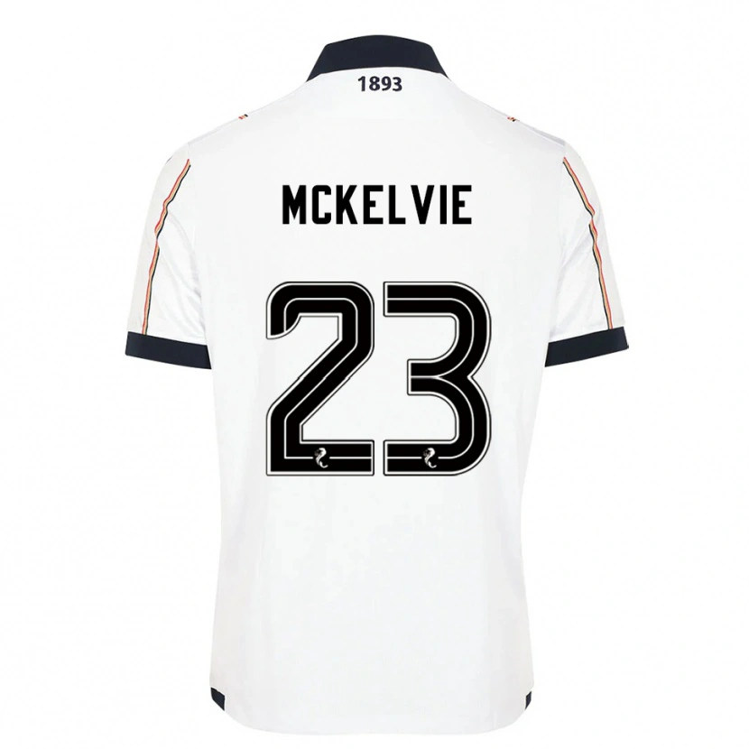 Danxen Donna Maglia Lewis Mckelvie #23 Bianco Blu Navy Rosso Kit Gara Away 2025/26 Maglietta