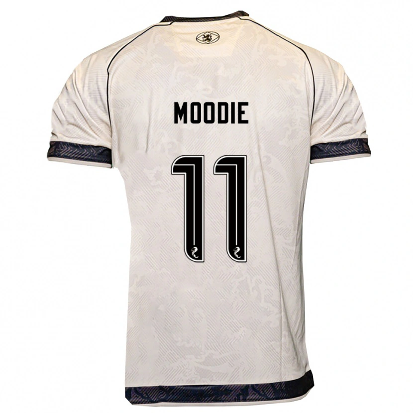 Danxen Donna Maglia Alix Moodie #11 Bianco Nero Kit Gara Away 2025/26 Maglietta