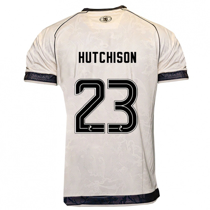 Danxen Donna Maglia Daisy Hutchison #23 Bianco Nero Kit Gara Away 2025/26 Maglietta