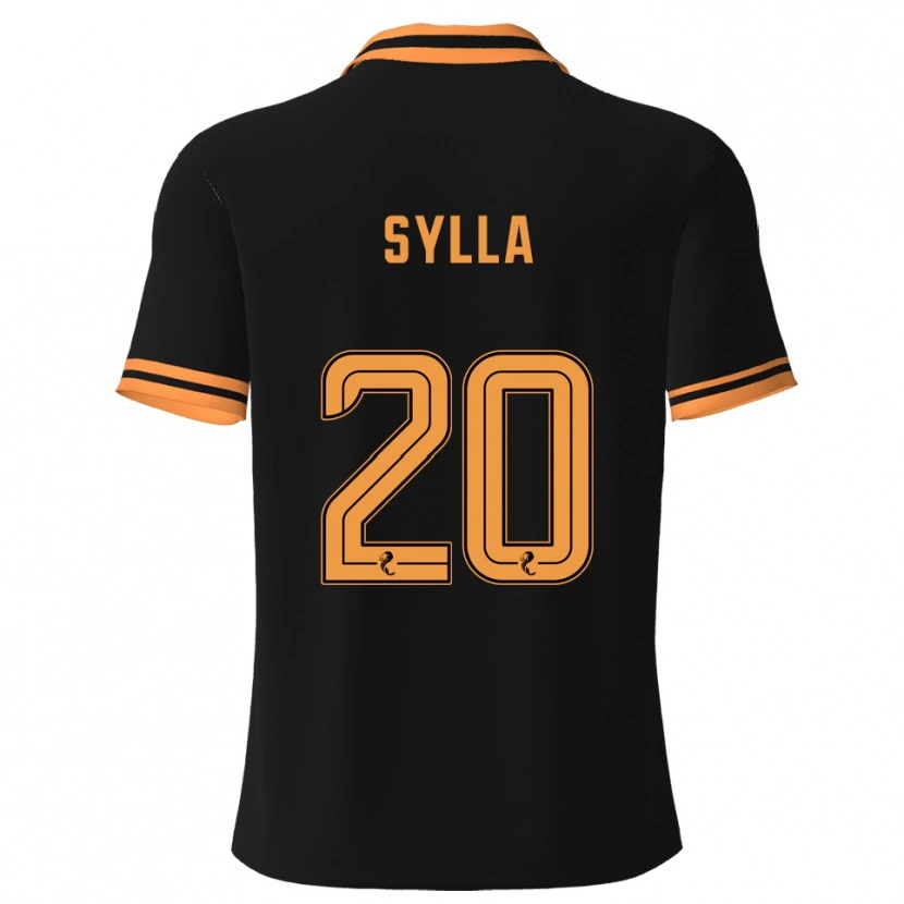 Danxen Donna Maglia Mohamad Sylla #20 Nero Giallo Kit Gara Away 2025/26 Maglietta