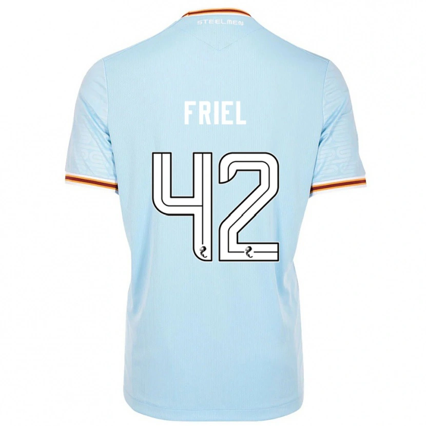 Danxen Donna Maglia Jon-Joe Friel #42 Azzurro Kit Gara Away 2025/26 Maglietta