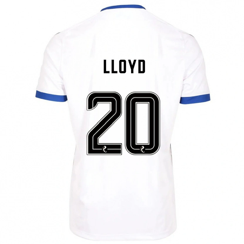 Danxen Donna Maglia Louis Lloyd #20 Bianco Blu Kit Gara Away 2025/26 Maglietta