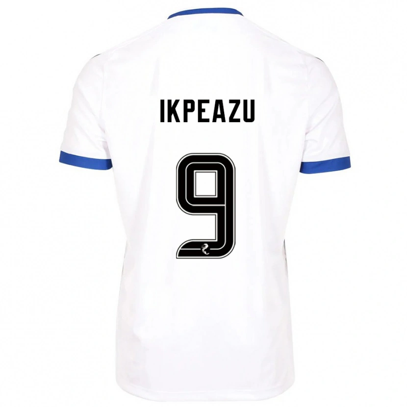Danxen Donna Maglia Uche Ikpeazu #9 Bianco Blu Kit Gara Away 2025/26 Maglietta