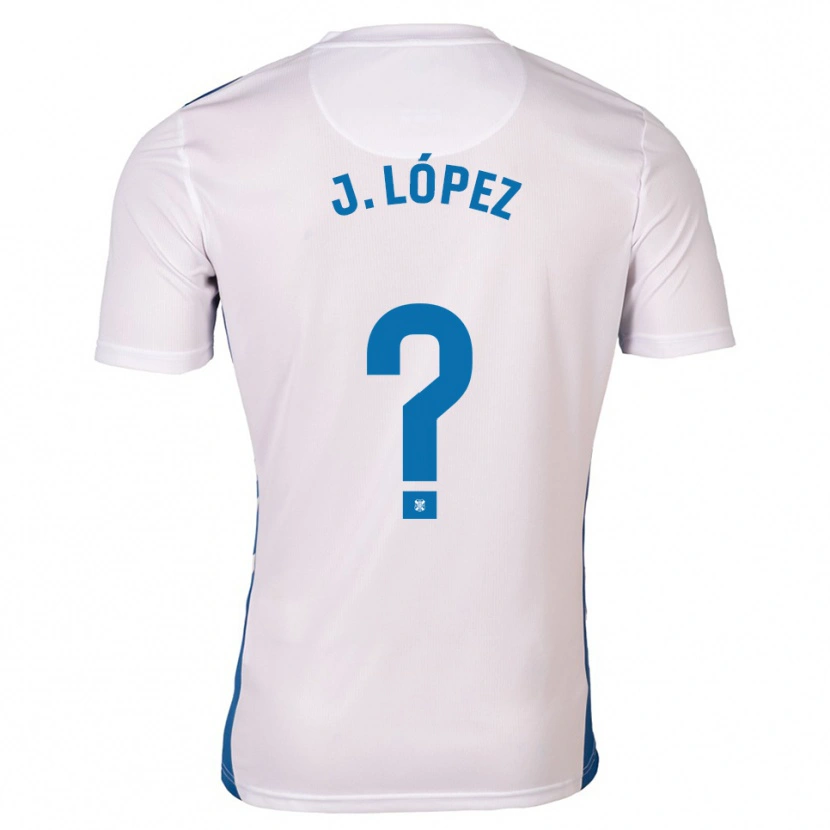 Danxen Bambino Maglia Jennifer López #0 Bianco Blu Kit Gara Home 2025/26 Maglietta