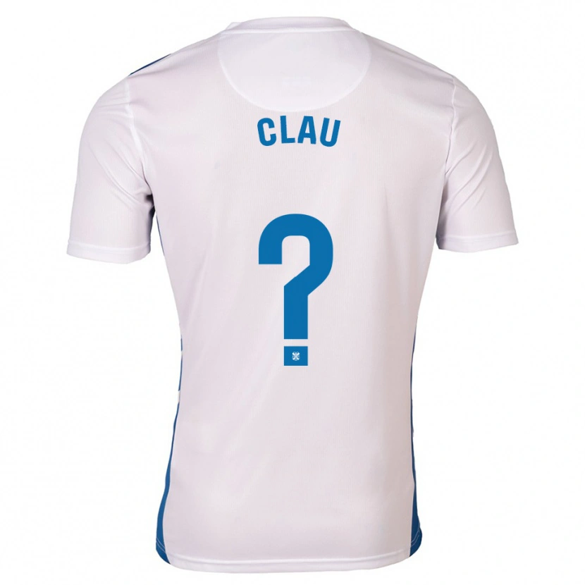 Danxen Bambino Maglia Claudia Roldán Blanco #0 Bianco Blu Kit Gara Home 2025/26 Maglietta