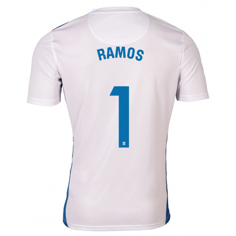 Danxen Bambino Maglia Moha Ramos #1 Bianco Blu Kit Gara Home 2025/26 Maglietta