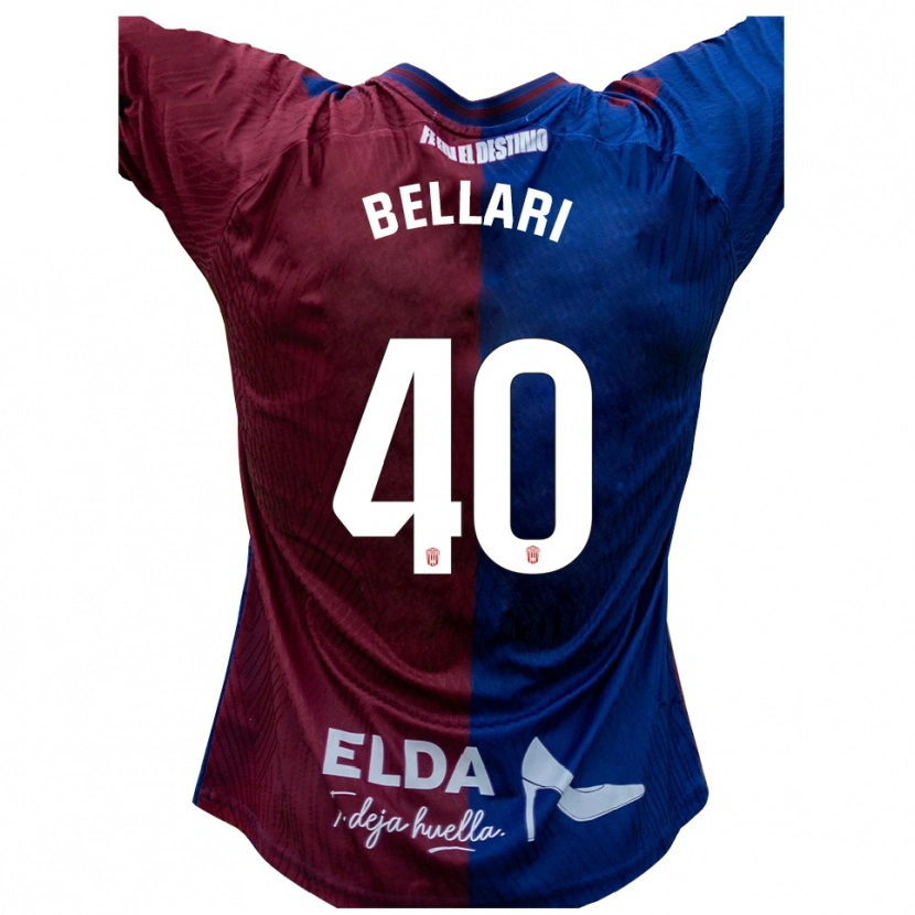 Danxen Bambino Maglia Hamza Bellari #40 Blu Rosso Kit Gara Home 2025/26 Maglietta