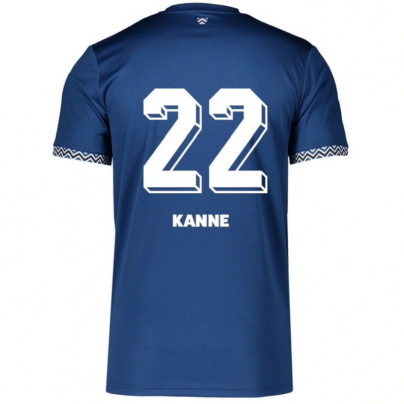 Danxen Bambino Maglia Louis Kanne #22 Blu Navy Bianco Kit Gara Home 2025/26 Maglietta