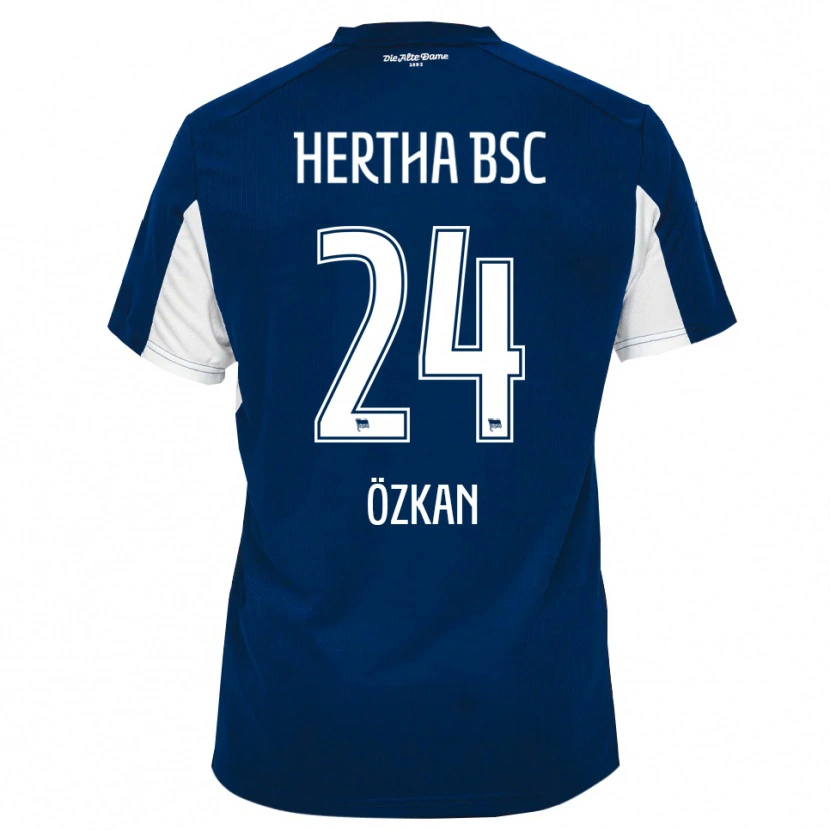 Danxen Bambino Maglia Muhammed Özkan #24 Bianco Blu Kit Gara Home 2025/26 Maglietta
