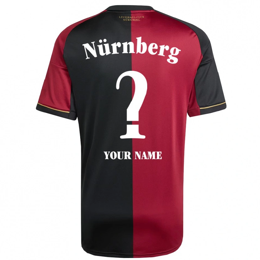 Danxen Bambino Maglia Il Tuo Nome #0 Bordeaux Nero Kit Gara Home 2025/26 Maglietta