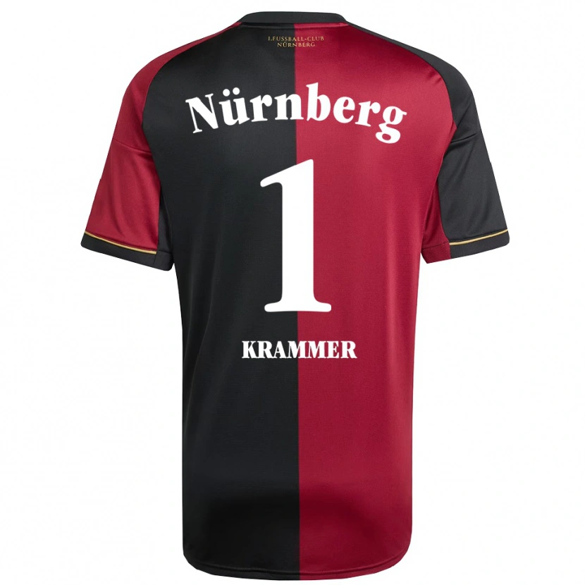 Danxen Bambino Maglia Kristin Krammer #1 Bordeaux Nero Kit Gara Home 2025/26 Maglietta
