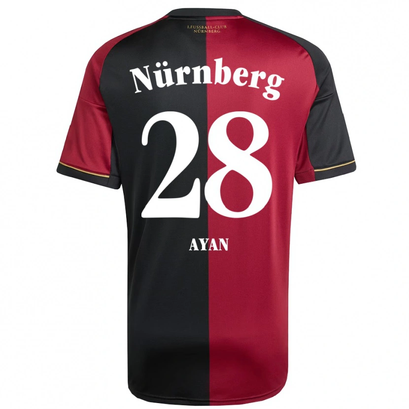 Danxen Bambino Maglia Üveys Ayan #28 Bordeaux Nero Kit Gara Home 2025/26 Maglietta