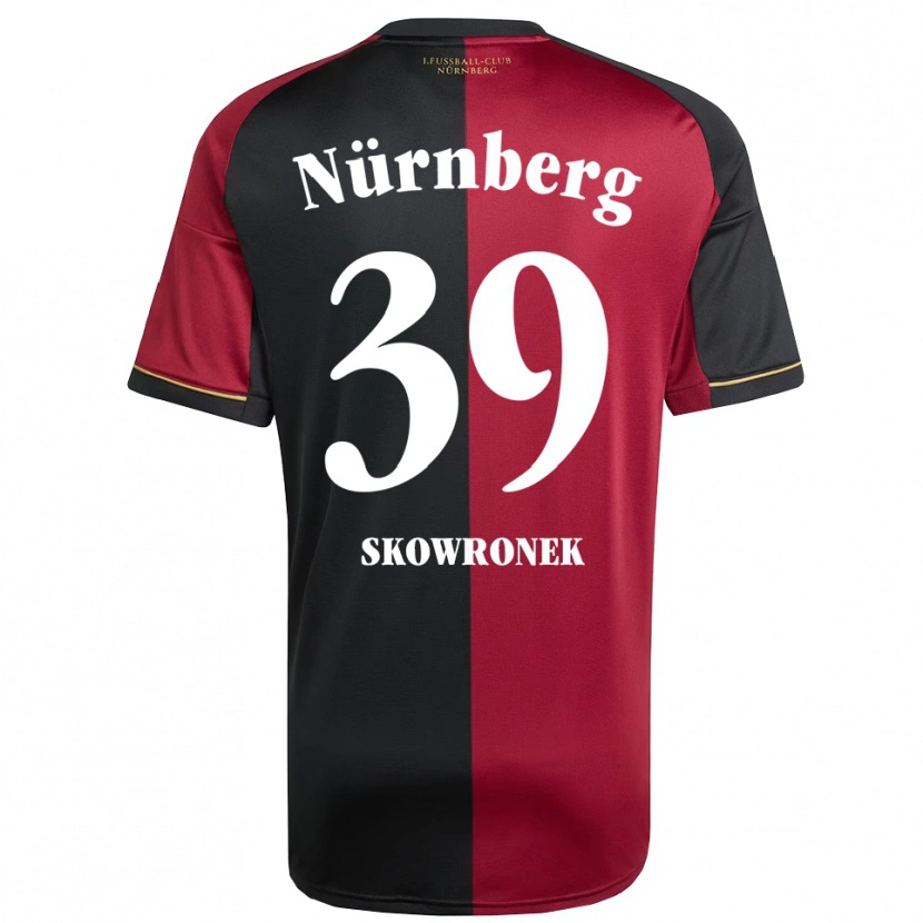 Danxen Bambino Maglia Joel Skowronek #39 Bordeaux Nero Kit Gara Home 2025/26 Maglietta