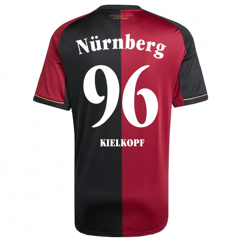 Danxen Bambino Maglia Felix Kielkopf #96 Bordeaux Nero Kit Gara Home 2025/26 Maglietta