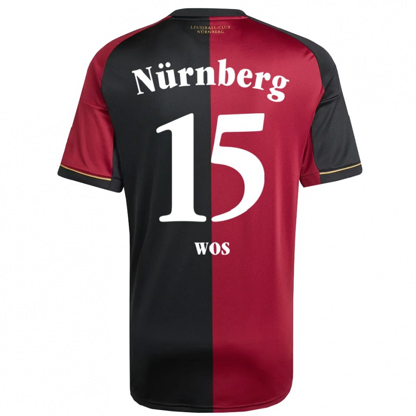 Danxen Bambino Maglia Oliwia Wos #15 Bordeaux Nero Kit Gara Home 2025/26 Maglietta