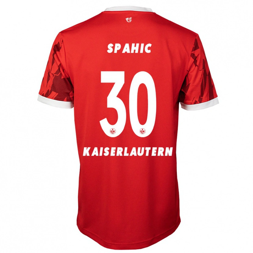Danxen Bambino Maglia Avdo Spahic #30 Rosso Bianco Kit Gara Home 2025/26 Maglietta