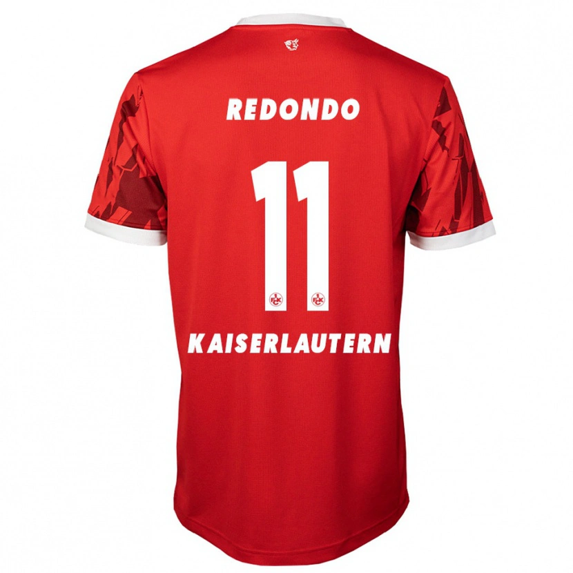 Danxen Bambino Maglia Kenny-Prince Redondo #11 Rosso Bianco Kit Gara Home 2025/26 Maglietta