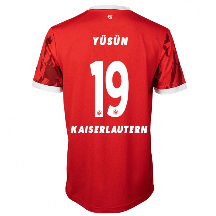 Danxen Bambino Maglia Marvin Yüsün #19 Rosso Bianco Kit Gara Home 2025/26 Maglietta