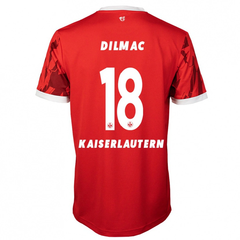 Danxen Bambino Maglia Deniz Dilmac #18 Rosso Bianco Kit Gara Home 2025/26 Maglietta
