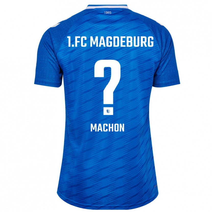 Danxen Bambino Maglia Max Machon #0 Blu Bianco Kit Gara Home 2025/26 Maglietta