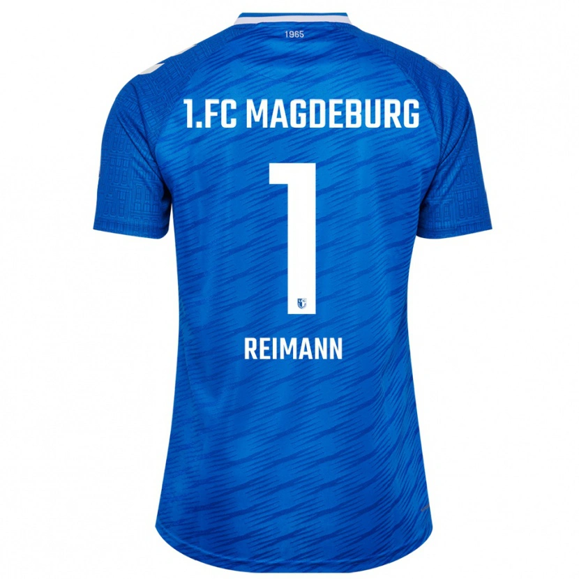 Danxen Bambino Maglia Dominik Reimann #1 Blu Bianco Kit Gara Home 2025/26 Maglietta