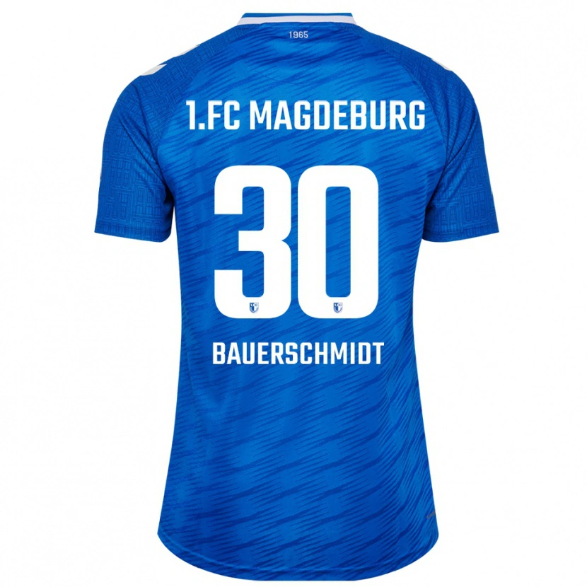 Danxen Bambino Maglia Maja Bauerschmidt #30 Blu Bianco Kit Gara Home 2025/26 Maglietta