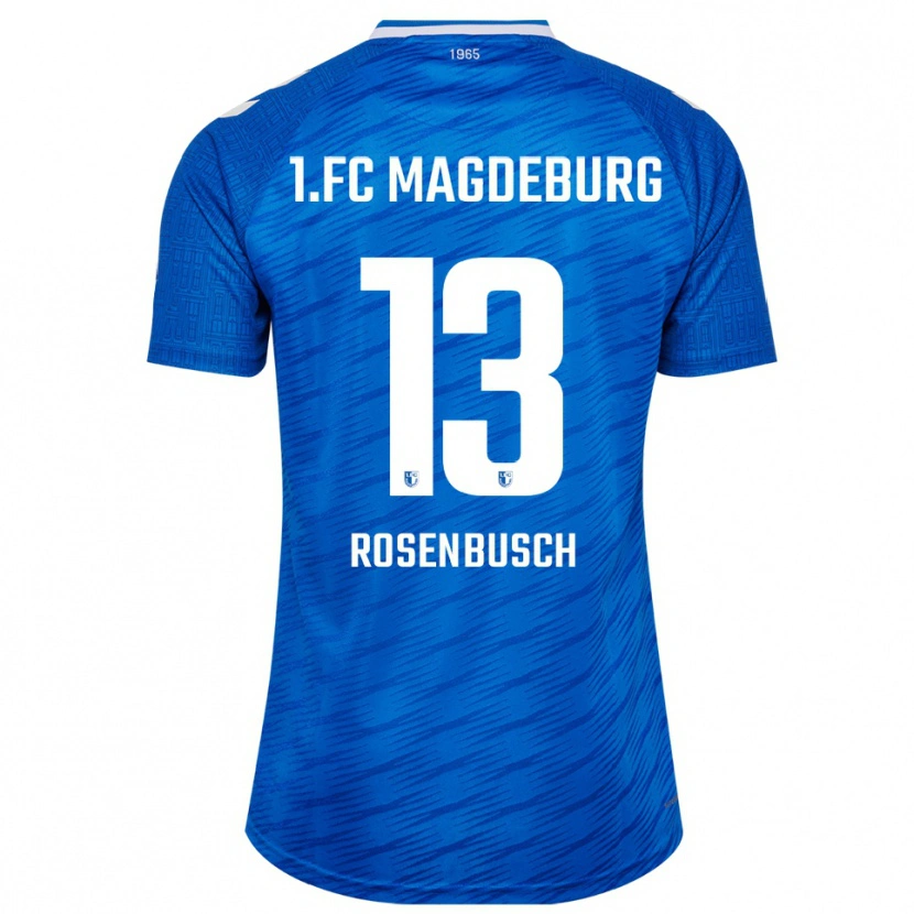 Danxen Bambino Maglia Tim Rosenbusch #13 Blu Bianco Kit Gara Home 2025/26 Maglietta