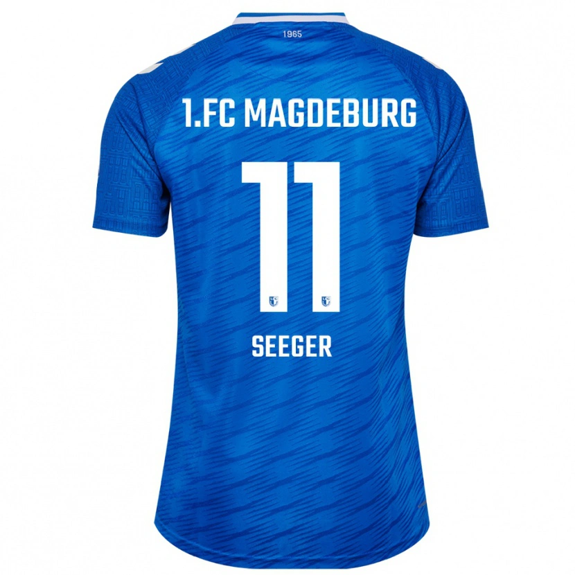 Danxen Bambino Maglia Ben Ekobena-Seeger #11 Blu Bianco Kit Gara Home 2025/26 Maglietta