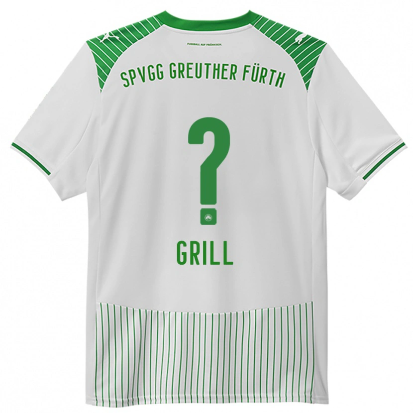 Danxen Bambino Maglia Elena Grill #0 Bianco Verde Kit Gara Home 2025/26 Maglietta