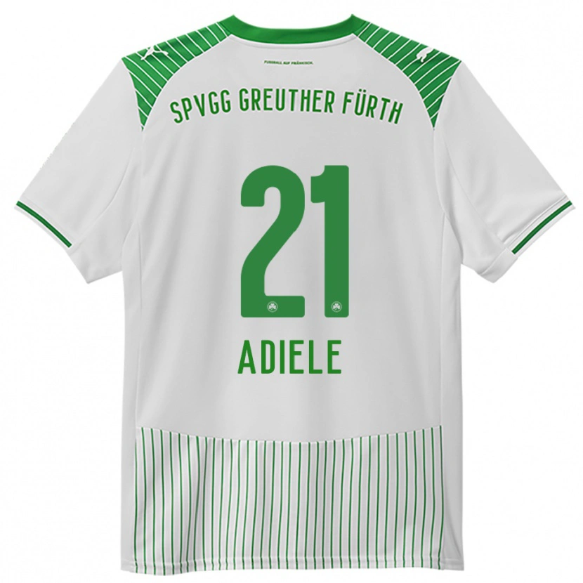 Danxen Bambino Maglia Raphael Adiele #21 Bianco Verde Kit Gara Home 2025/26 Maglietta