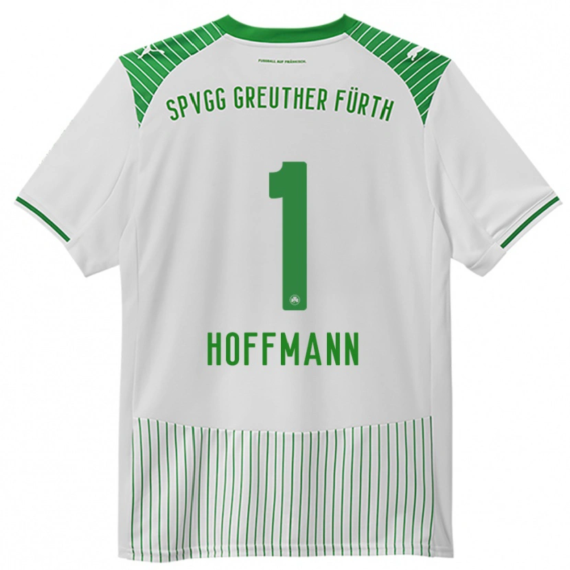 Danxen Bambino Maglia Simon Hoffmann #1 Bianco Verde Kit Gara Home 2025/26 Maglietta