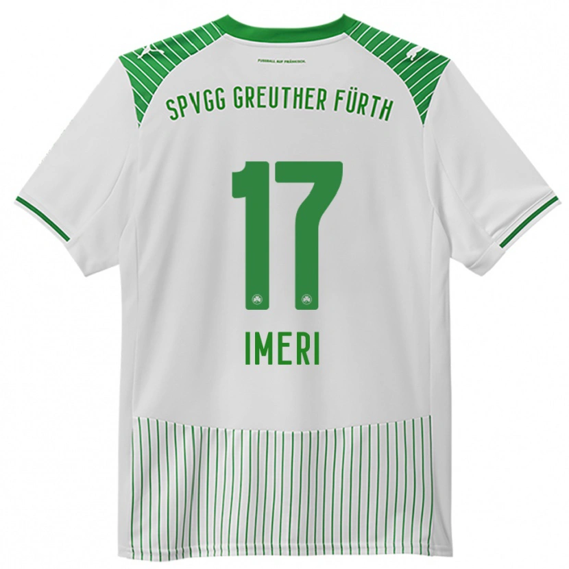 Danxen Bambino Maglia Adem Imeri #17 Bianco Verde Kit Gara Home 2025/26 Maglietta