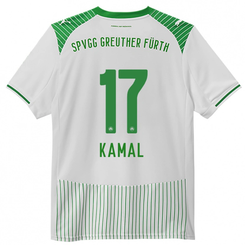 Danxen Bambino Maglia Fadl Kamal #17 Bianco Verde Kit Gara Home 2025/26 Maglietta