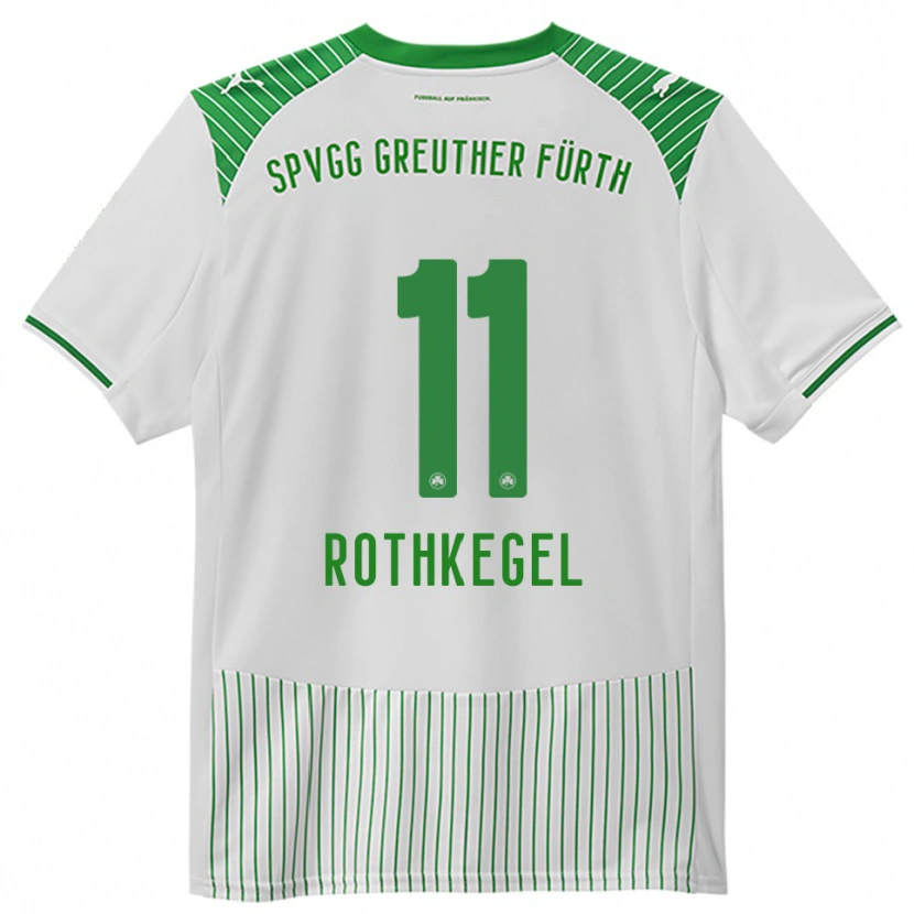 Danxen Bambino Maglia Henri Rothkegel #11 Bianco Verde Kit Gara Home 2025/26 Maglietta