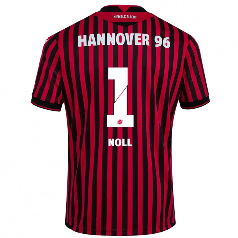 Danxen Bambino Maglia Nahuel Noll #1 Rosso Nero Kit Gara Home 2025/26 Maglietta