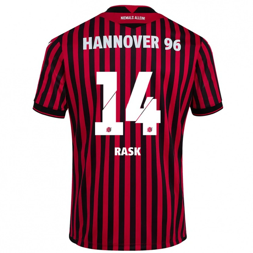 Danxen Bambino Maglia Peter Rask #14 Rosso Nero Kit Gara Home 2025/26 Maglietta