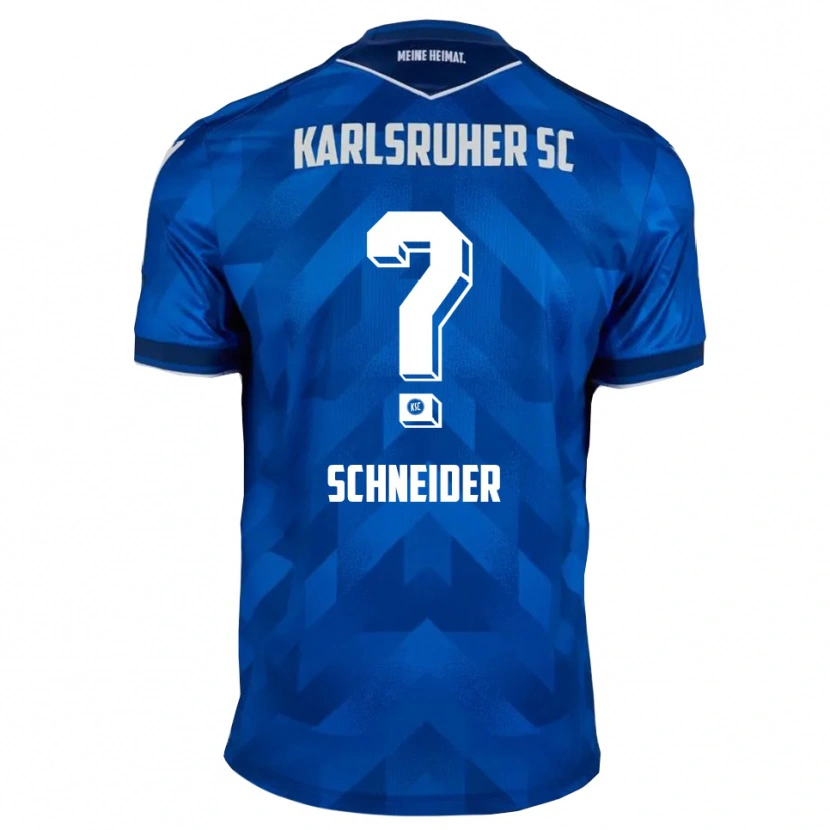 Danxen Bambino Maglia Nadja Schneider #0 Blu Bianco Kit Gara Home 2025/26 Maglietta