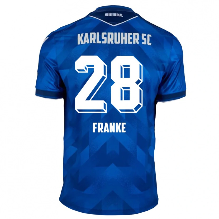 Danxen Bambino Maglia Marcel Franke #28 Blu Bianco Kit Gara Home 2025/26 Maglietta