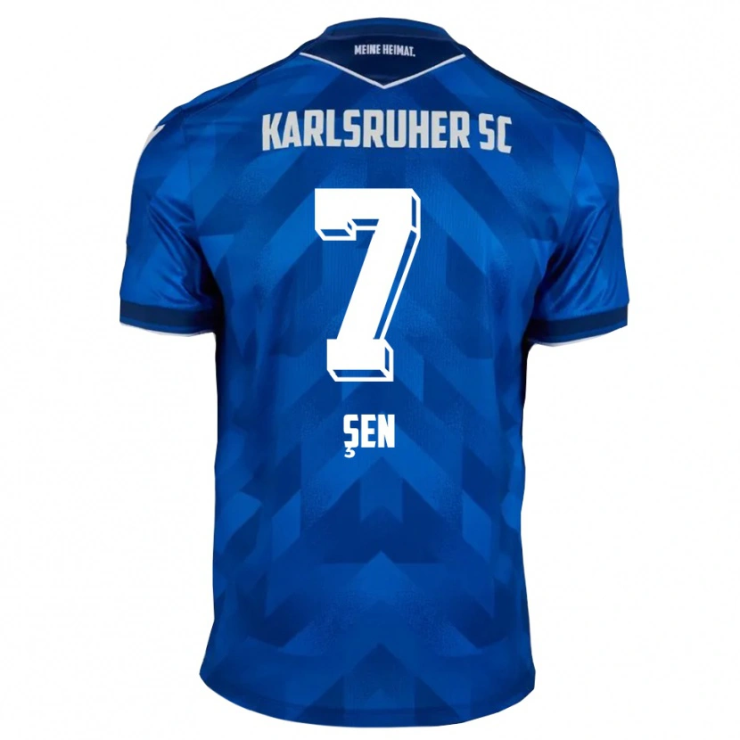 Danxen Bambino Maglia Metin Şen #7 Blu Bianco Kit Gara Home 2025/26 Maglietta