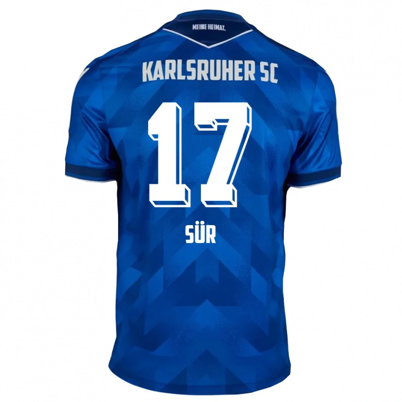 Danxen Bambino Maglia Devin Sür #17 Blu Bianco Kit Gara Home 2025/26 Maglietta