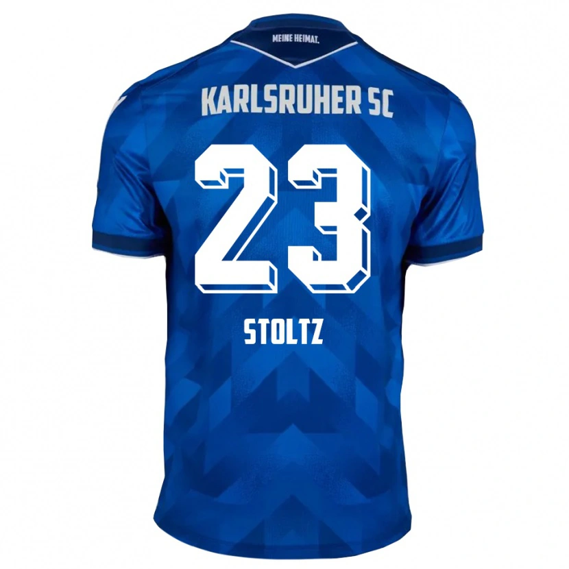 Danxen Bambino Maglia Michael Stoltz #23 Blu Bianco Kit Gara Home 2025/26 Maglietta