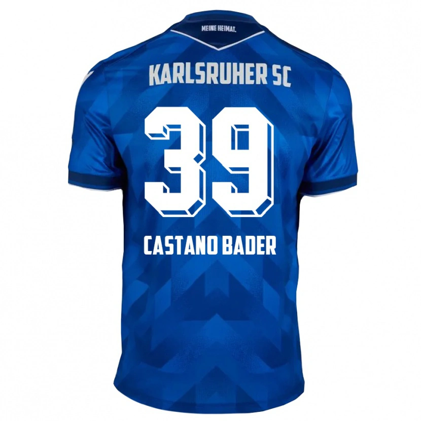 Danxen Bambino Maglia Simeon Castano Bader #39 Blu Bianco Kit Gara Home 2025/26 Maglietta