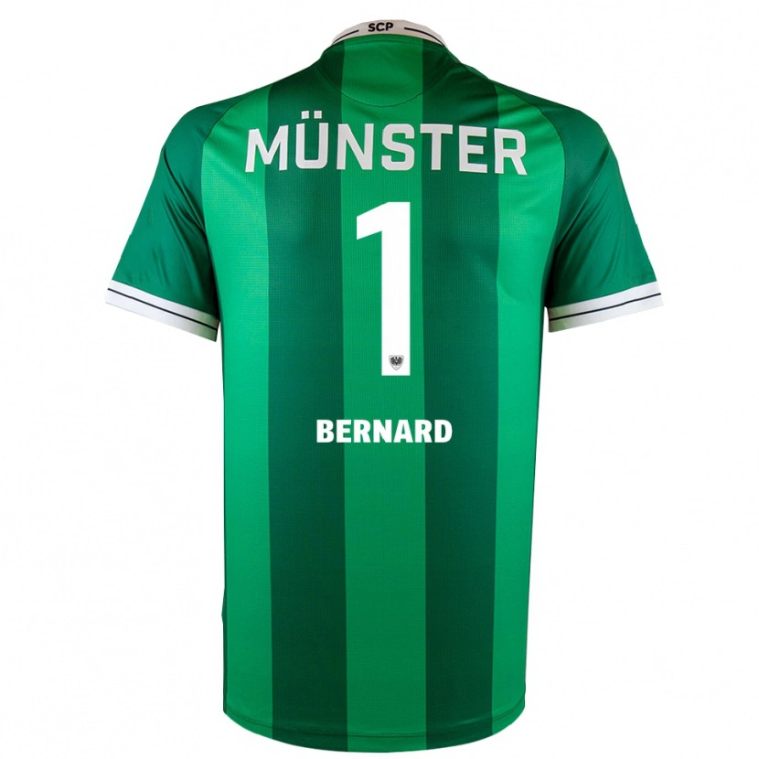 Danxen Bambino Maglia Jan Bernard #1 Verde Bianco Kit Gara Home 2025/26 Maglietta