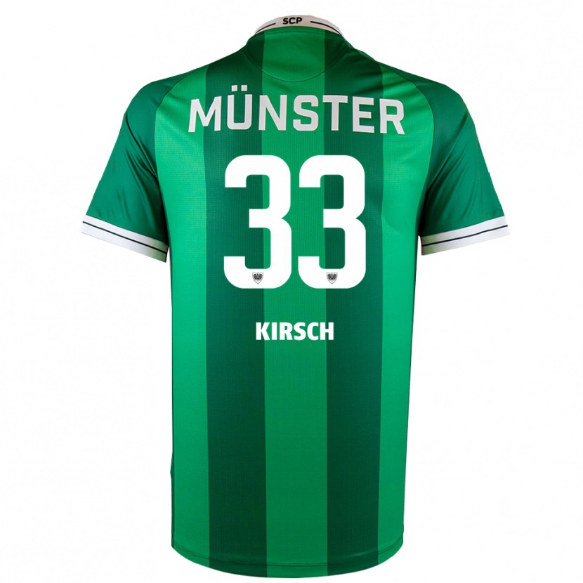 Danxen Bambino Maglia Marian Kirsch #33 Verde Bianco Kit Gara Home 2025/26 Maglietta